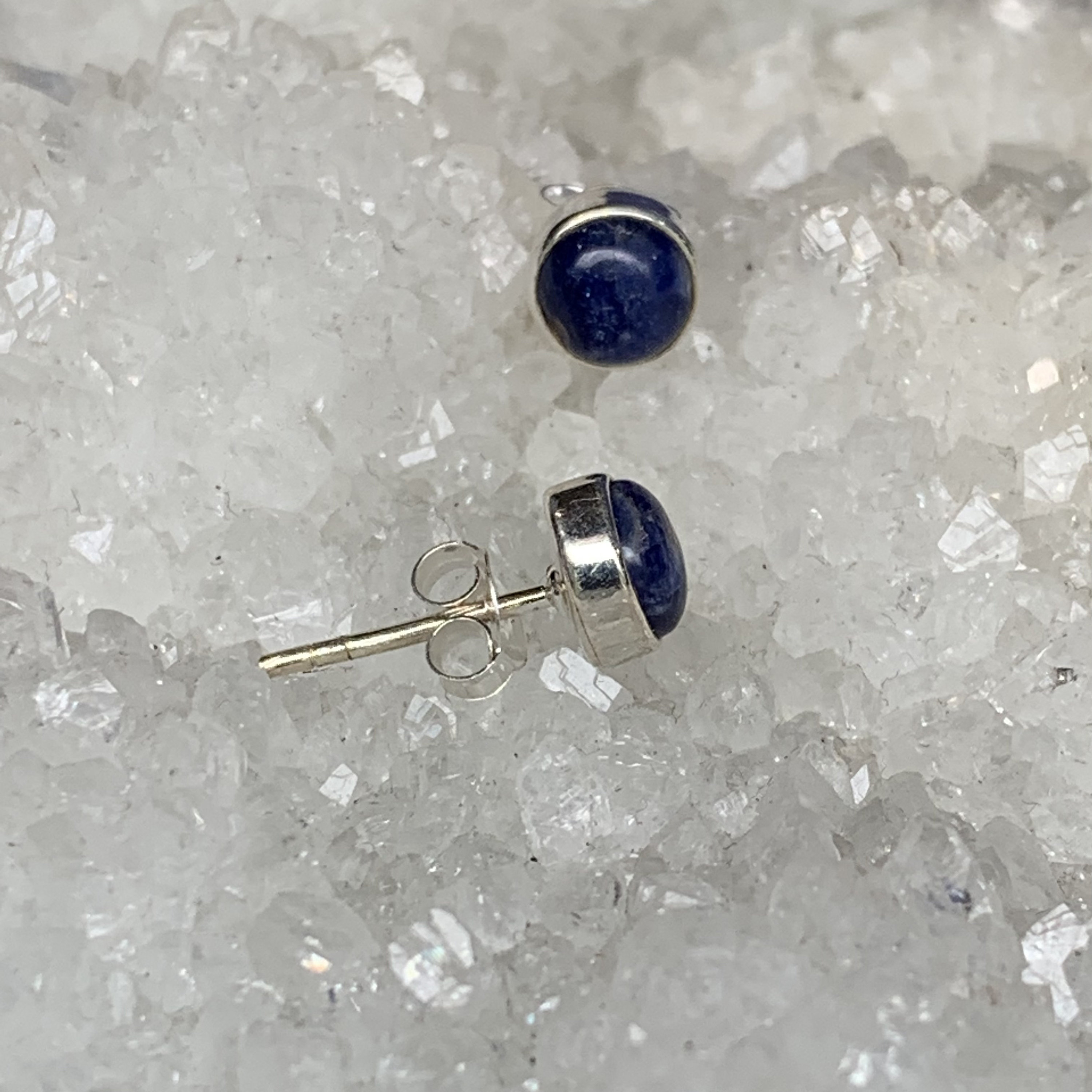 Bancroft sodalite earring made with sterling silver round Etsy