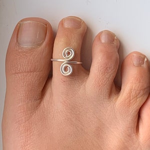 Toe rings or mid-fingers rings made with sterling silver image 6