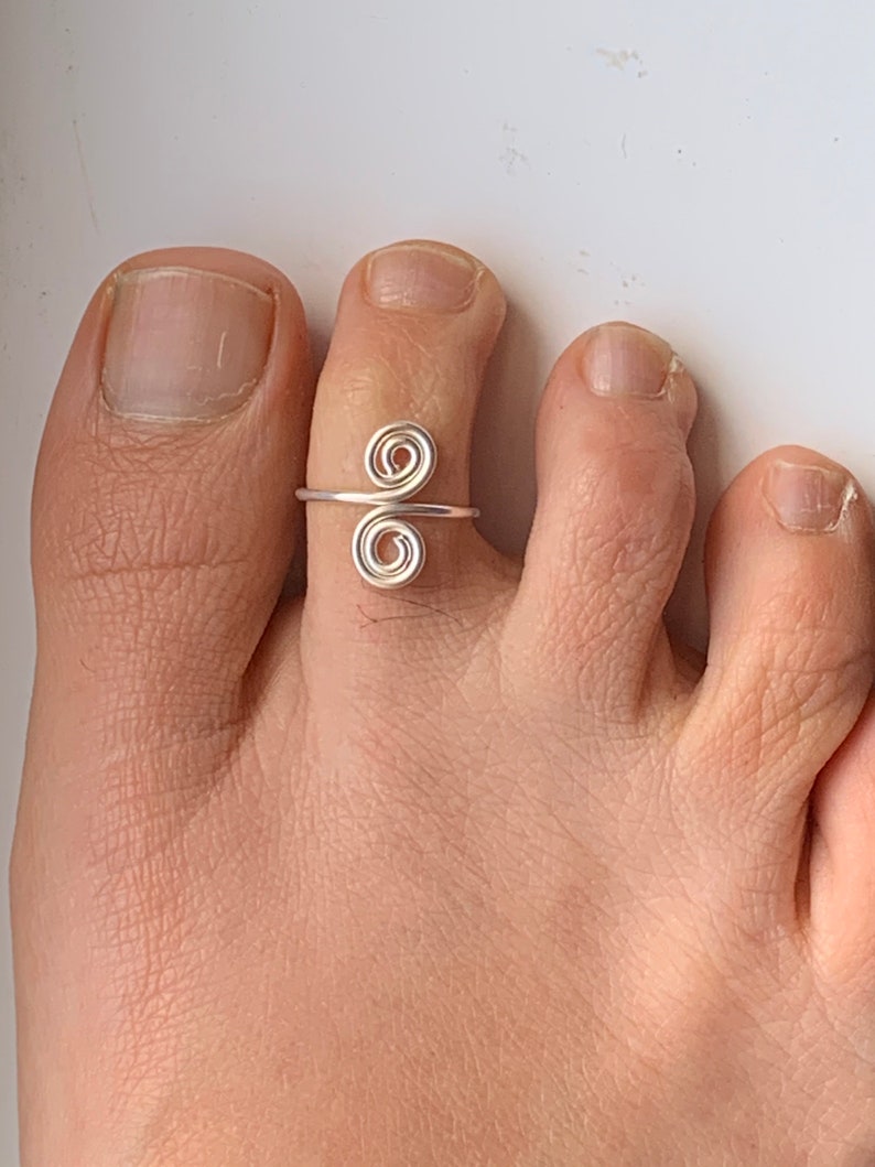 Toe rings or mid-fingers rings made with sterling silver image 6