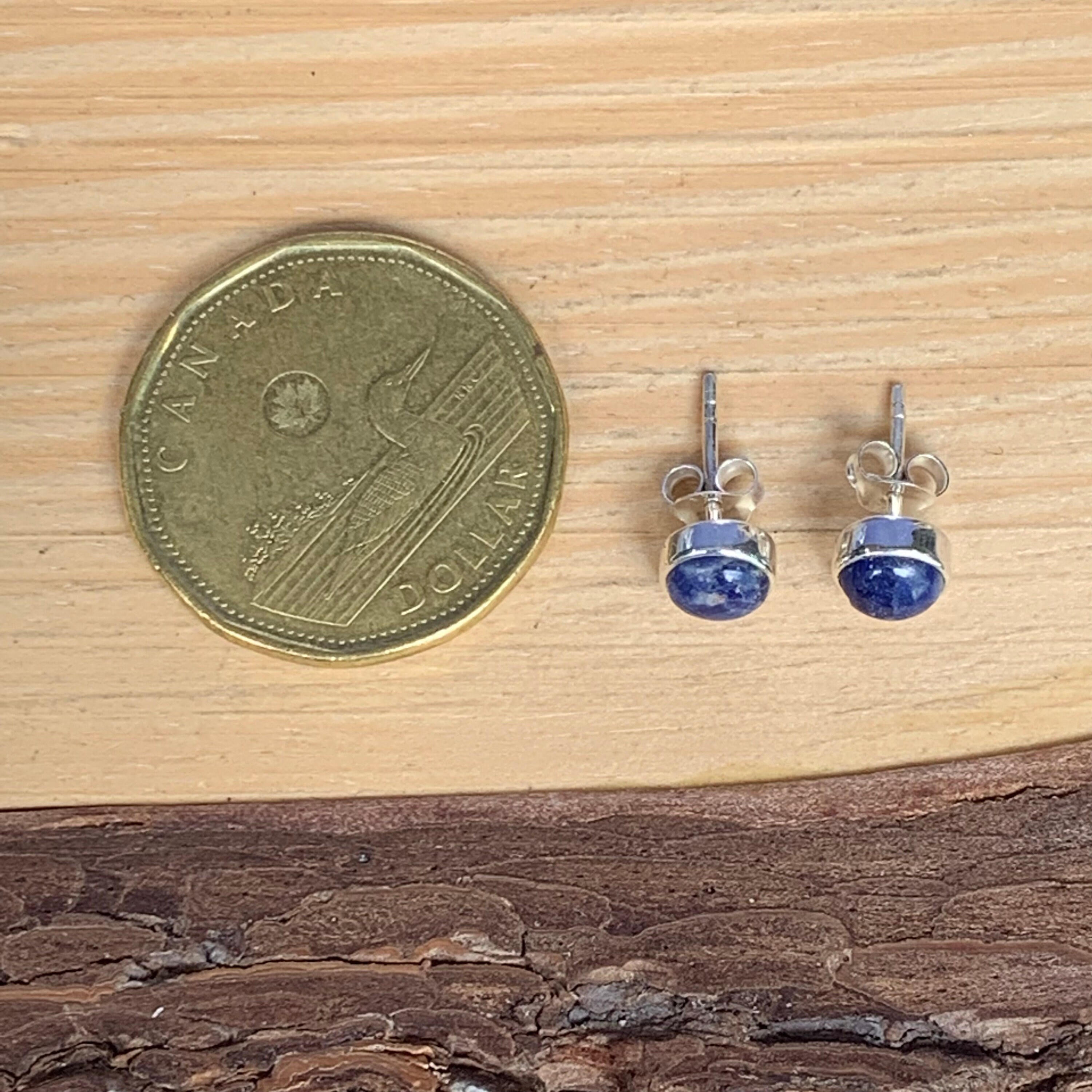 Bancroft Sodalite Earring Made With Sterling Silver Round Etsy UK