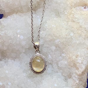 Citrine pendant set with sterling silver