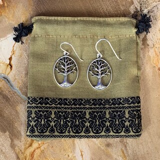 Orecchini Donna Albero Della Vita – Argento Sterling 925 – Anallergici, Rodiati – Confezione Regalo Bellrella