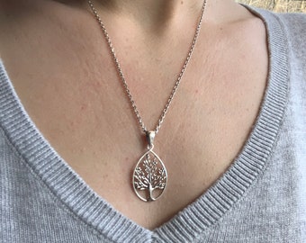 Tree of life pendant made with sterling silver