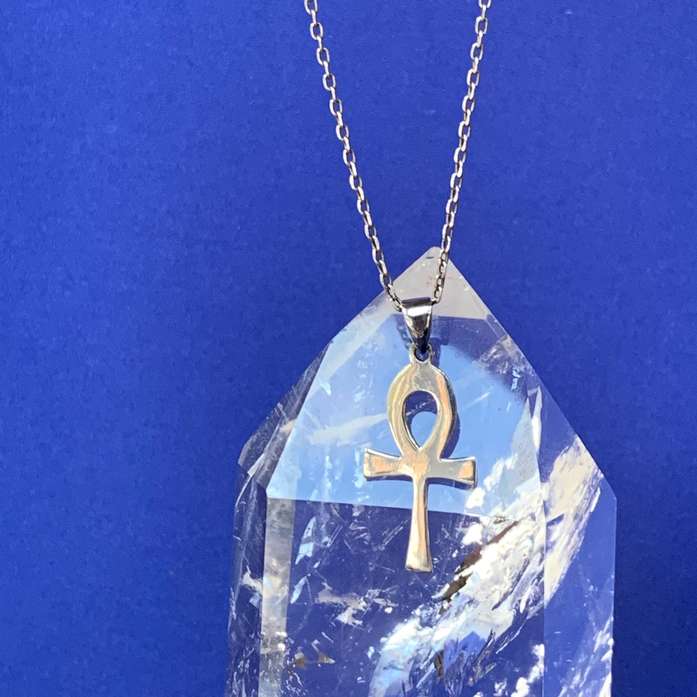 Ciondolo Croce Ankh In Argento Sterling 925 Chiave Egizia Della - Foto 9