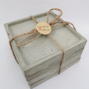 stylish concrete coasters