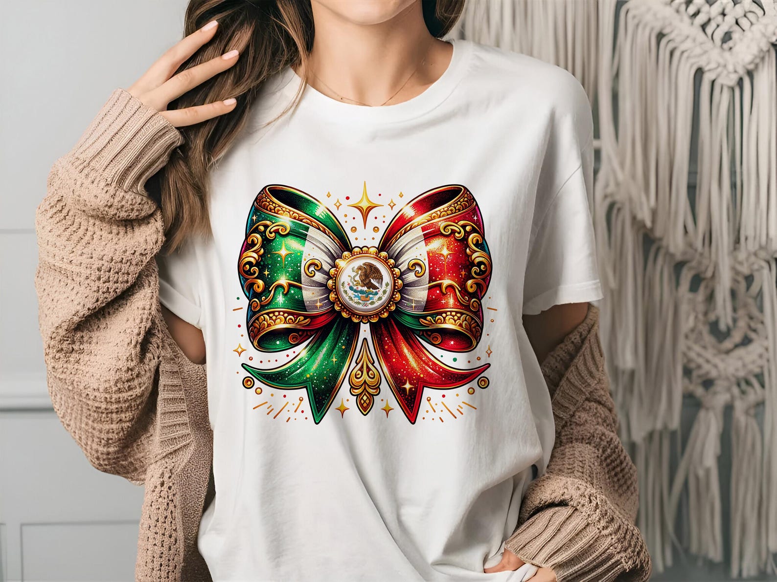 Coquette Ribbon Bow Mexican Flag PNG Clipart Mexico Sublimation Design ...