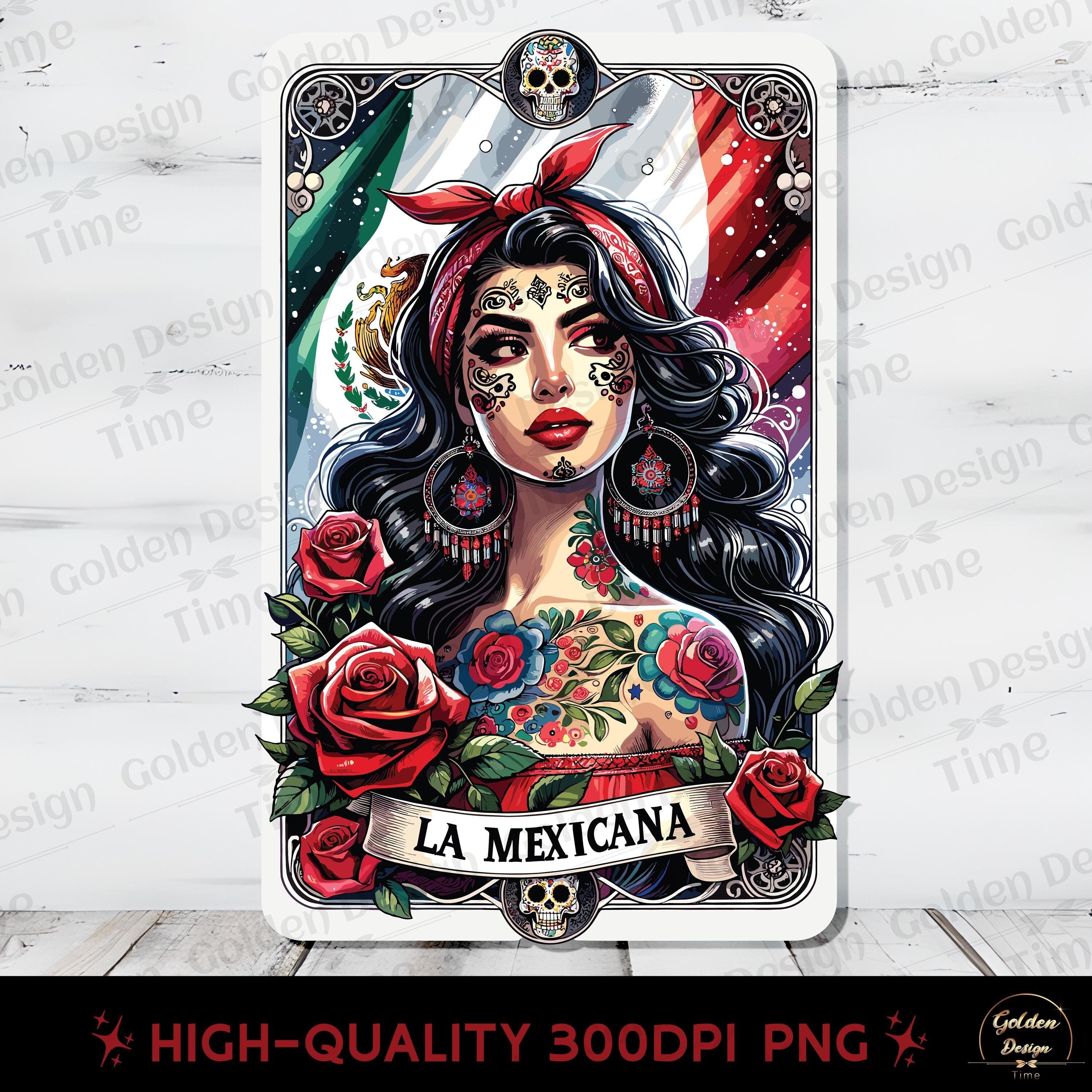 La Mexicana Latina tarotkaart, Mexicaanse tarotkaart, png,  sublimatieontwerp, Womens Mexican Pride, Mexicaanse dame, meisje, Spaanse  tarot, clipart - Etsy België, image size:3000x3000