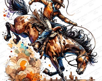 Cowboy rodeo svg Rodeo horse,  bronco Bucking Rodeo svg, Horse Rider Artwork, western rodeo png, Bucking Horse Png, Cowboy Horse wall Art