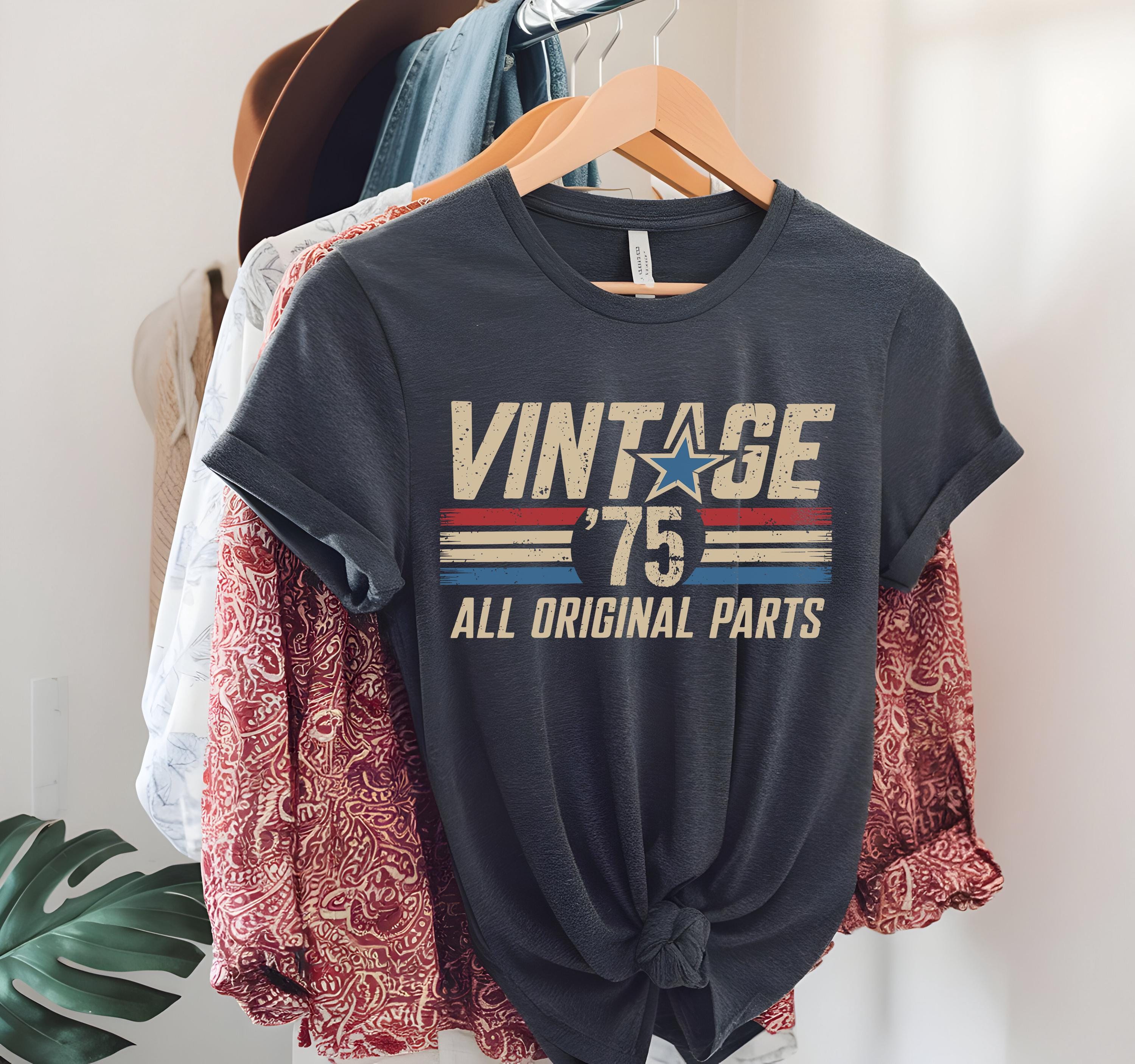 50th Birthday Shirt For Men – Classic 1975 Retro Design, Personalized Birth Year Gift