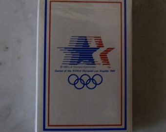 Details about   1984 Olympics Playing Cards White Covers 