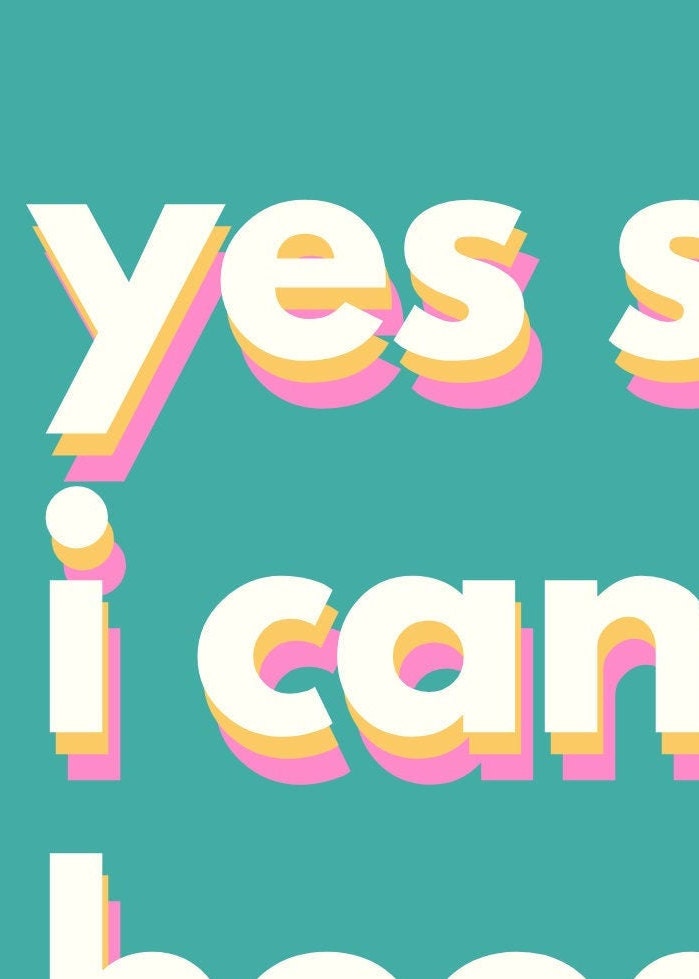 Yes Sir I Can Boogie 80s Music Print 70s Music Art A6 Song Etsy