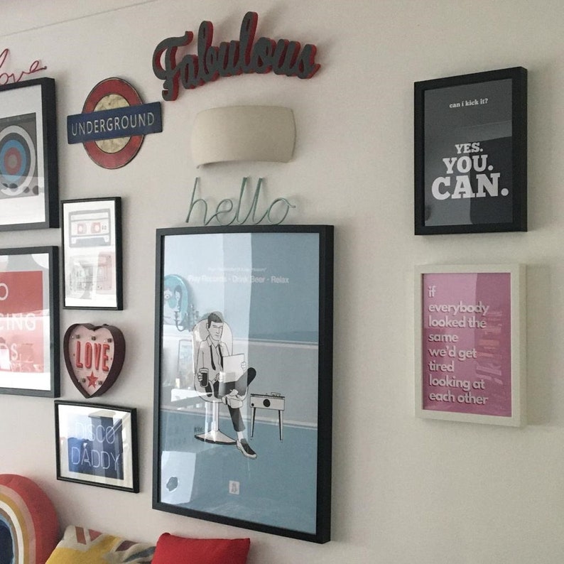 Can I Kick It A Tribe Called Quest Song Lyrics Poster Word Etsy