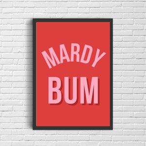 Mardy Bum, Arctic Monkeys, Print, A6, Song Lyrics Art, A4,A5,A3, Art Print, Colourful, Bright, Indie Rock