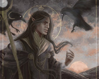 Vir Dirthara l Dragon Age Elven God Dirthamen Art Print