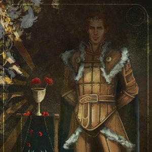 En paz, vigilancia l Dragon Age Alistair Theirin Impresión artística