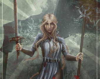 In War, Victory l Dragon Age Grey Warden Art Print