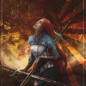 En Muerte, Sacrificio l Impresión artística del Guardián Gris de Dragon Age