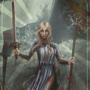 En la guerra, la victoria l Impresión artística del Guardián Gris de Dragon Age