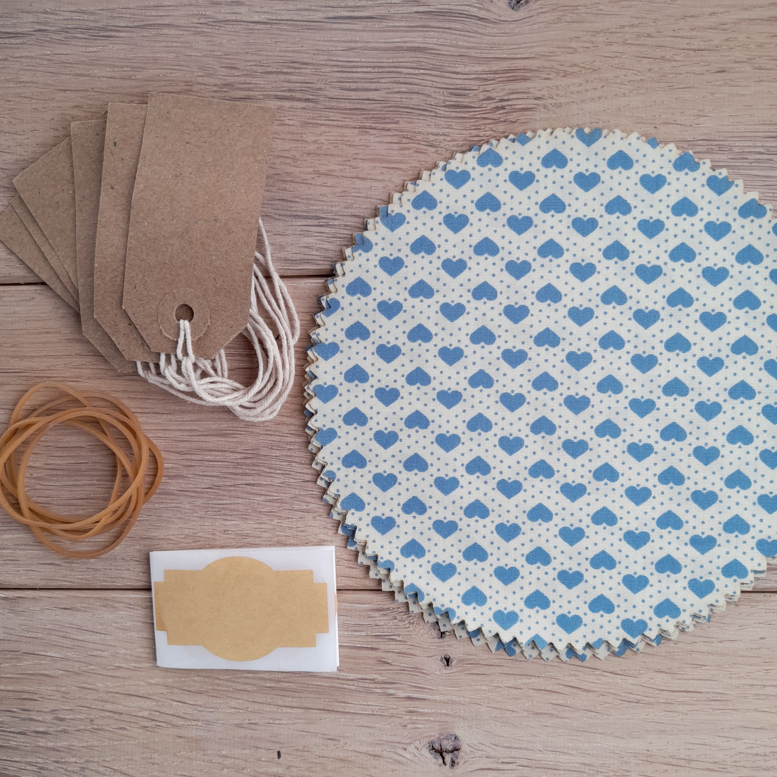 12 Fabric Jam Jar Covers Cotton Lid Covers Floral Jar Etsy