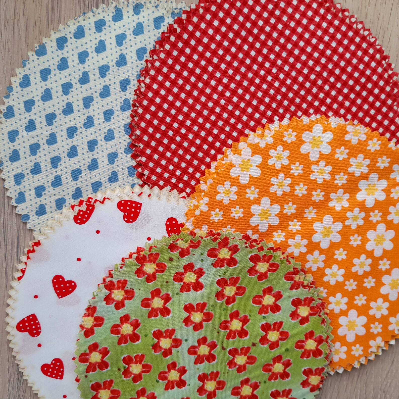 12 Fabric Jam Jar Covers Cotton Lid Covers Floral Jar Etsy