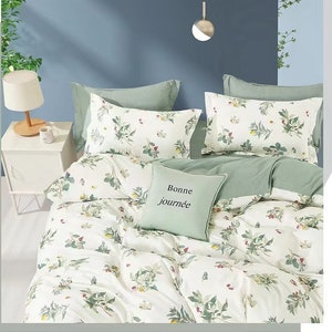 Cotton duvet cover set in queen size & King size