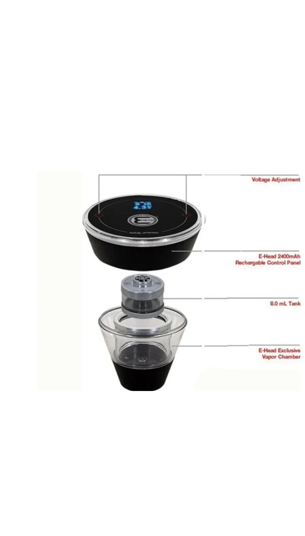 elfbar elfa master akku Square E-Head Electronic Hookah Bowl