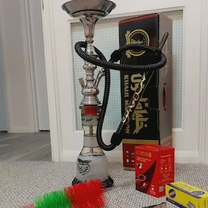 Khalil Mamoon Cafe Style Shisha Hookah pipe 28&quot;