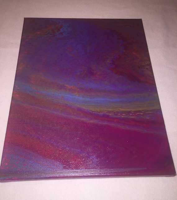 Shimmering Drip Painting