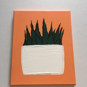 Acrylic Plant Painting