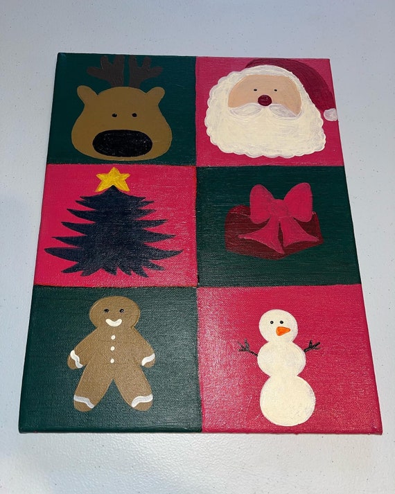 Christmas Spirit Acrylic Painting