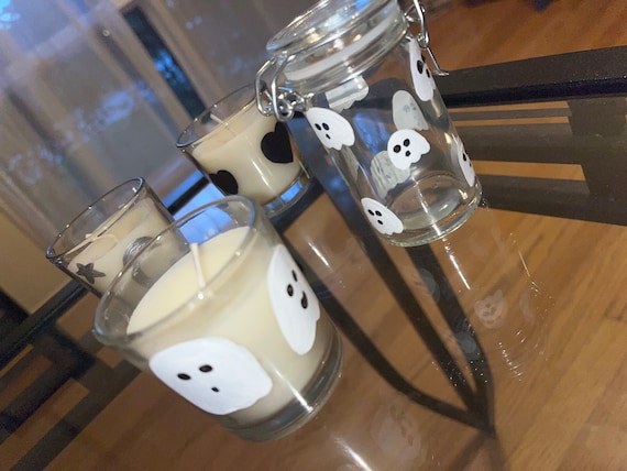 Cute Mini Spooky Halloween Jars and Candles Gift Set