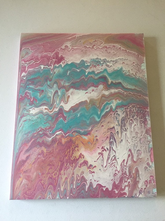 Midnight Masterpiece Fine Art Pour Painting Canvas