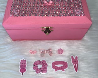 Bedazzled Pink Jewelry Box