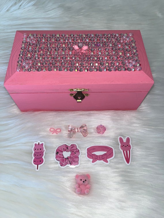 Bedazzled Pink Jewelry Box