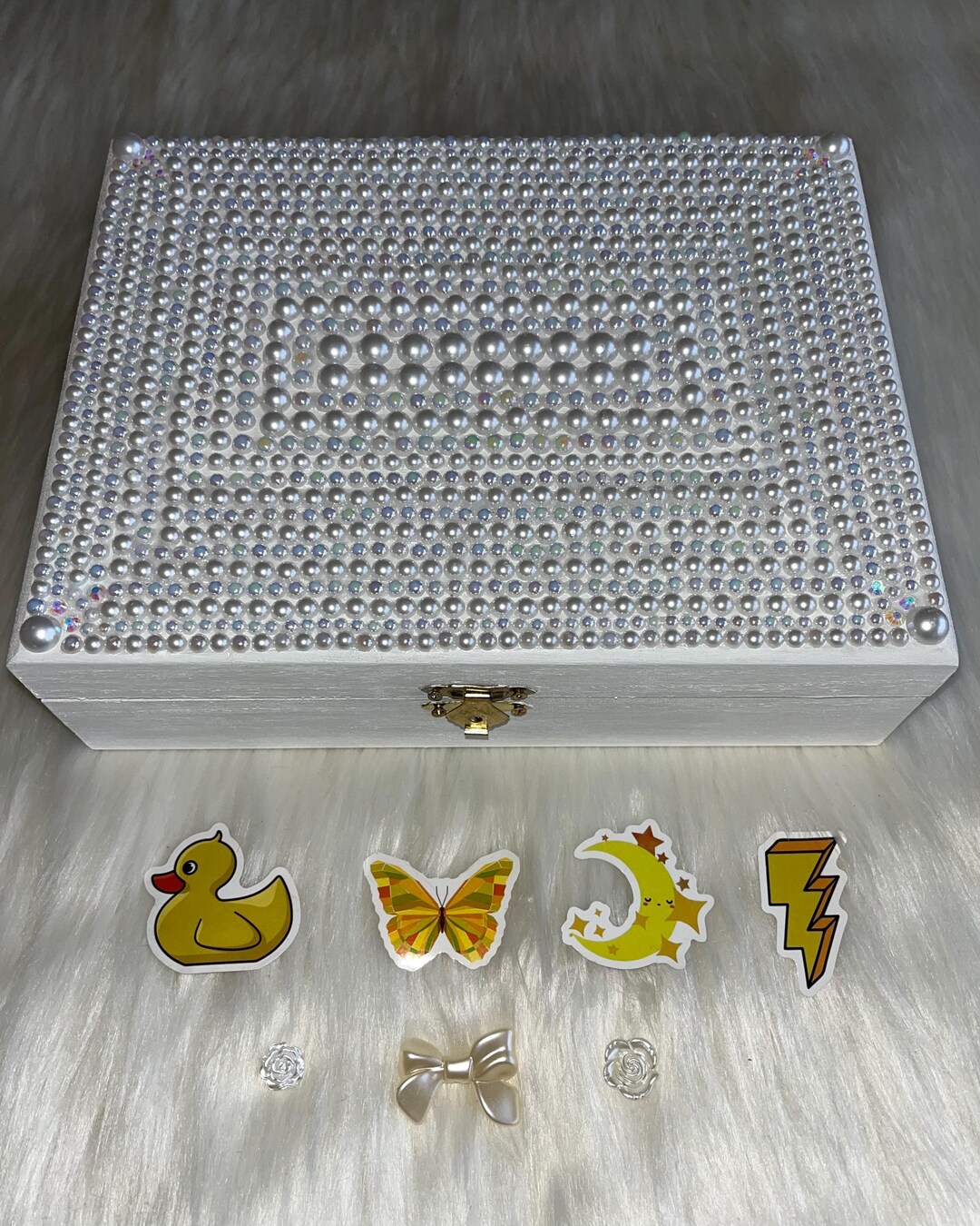 Bedazzled Pearl Collection - Jewelry Box - Etsy