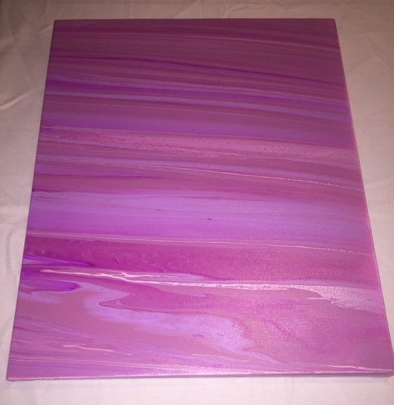 Pink Aesthetic Drip Painting Trendy Girly Room Decor