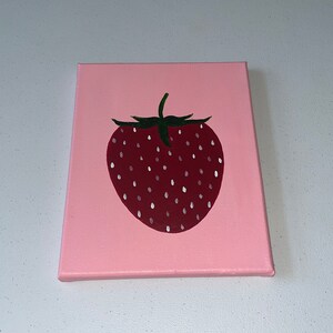 Acrylic Strawberry Acrylic Painting Art Decor