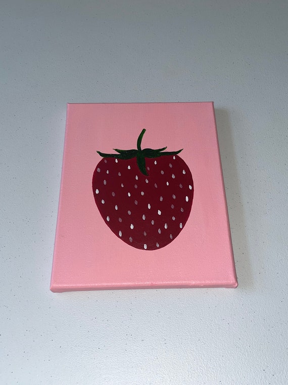 Acrylic Strawberry Acrylic Painting Art Decor
