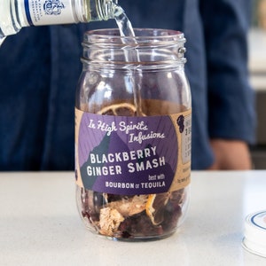 Cocktail infusion kit - Blackberry Ginger Smash | fun easy gift | Christmas stocking stuffer