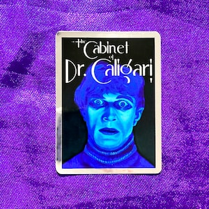 The Cabinet of Dr. Caligari Sticker - Mirrored reflective sticker