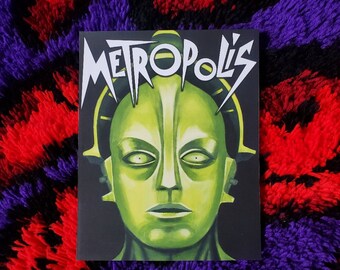 Metropolis Print 8x10" - German Expressionism Silent Film Art