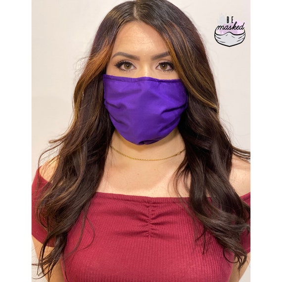 Halloween Purple Face MaskTriple Layered Ultra Violet Mask Etsy