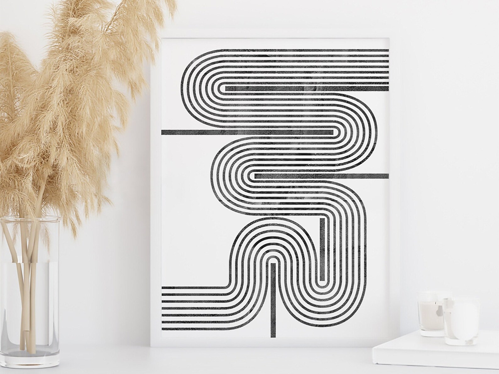 Geometric Line Wall Art Modern Wall Art Printable Wall Art Etsy