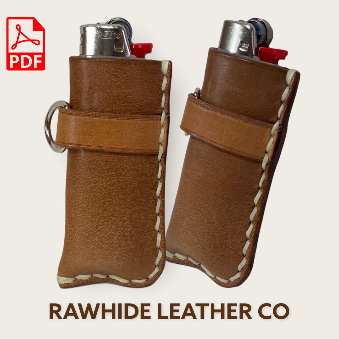 Bic Lighter Sleeve, Leather Patterns, Pattern Pdf, Two Leather Pdf