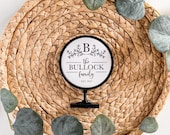 → View on Etsy: Personalized Family Name Sign | 5" 3D Printed Frame with Interchangeable Magnetic Insert Personalized Family Name Sign | 5" 3D Printed Frame with Interchangeable Magnetic Insert