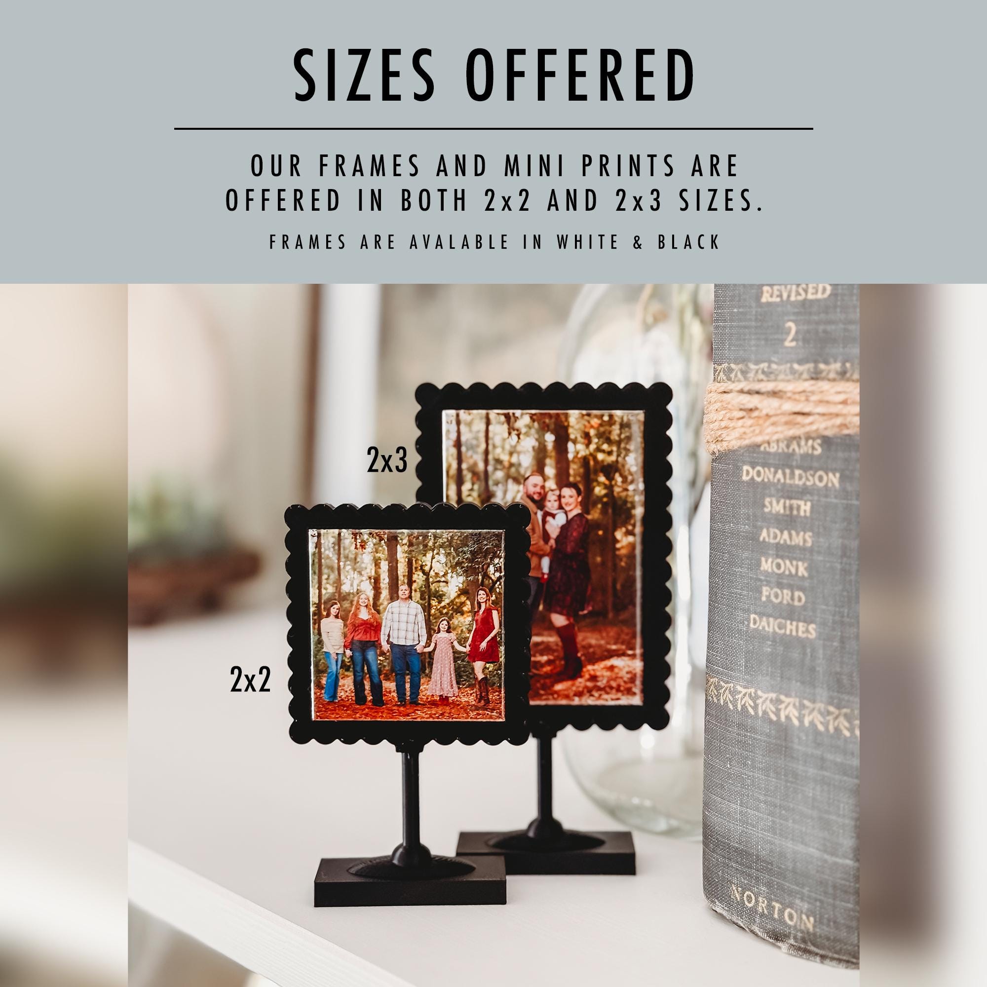 Personalized Photo Magnet Frame Set, Family Keepsake Gift (2x2 Image ...
