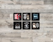 Funny Sarcastic Cat Magnet Set of 6 | 2x2 Square Magnets | Grumpy Cat Humor Kitchen Decor | Sassy Cat Mom Gift, Vol. 1