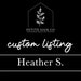 → View on Etsy: Custom Listing for Heather S. Custom Listing for Heather S.
