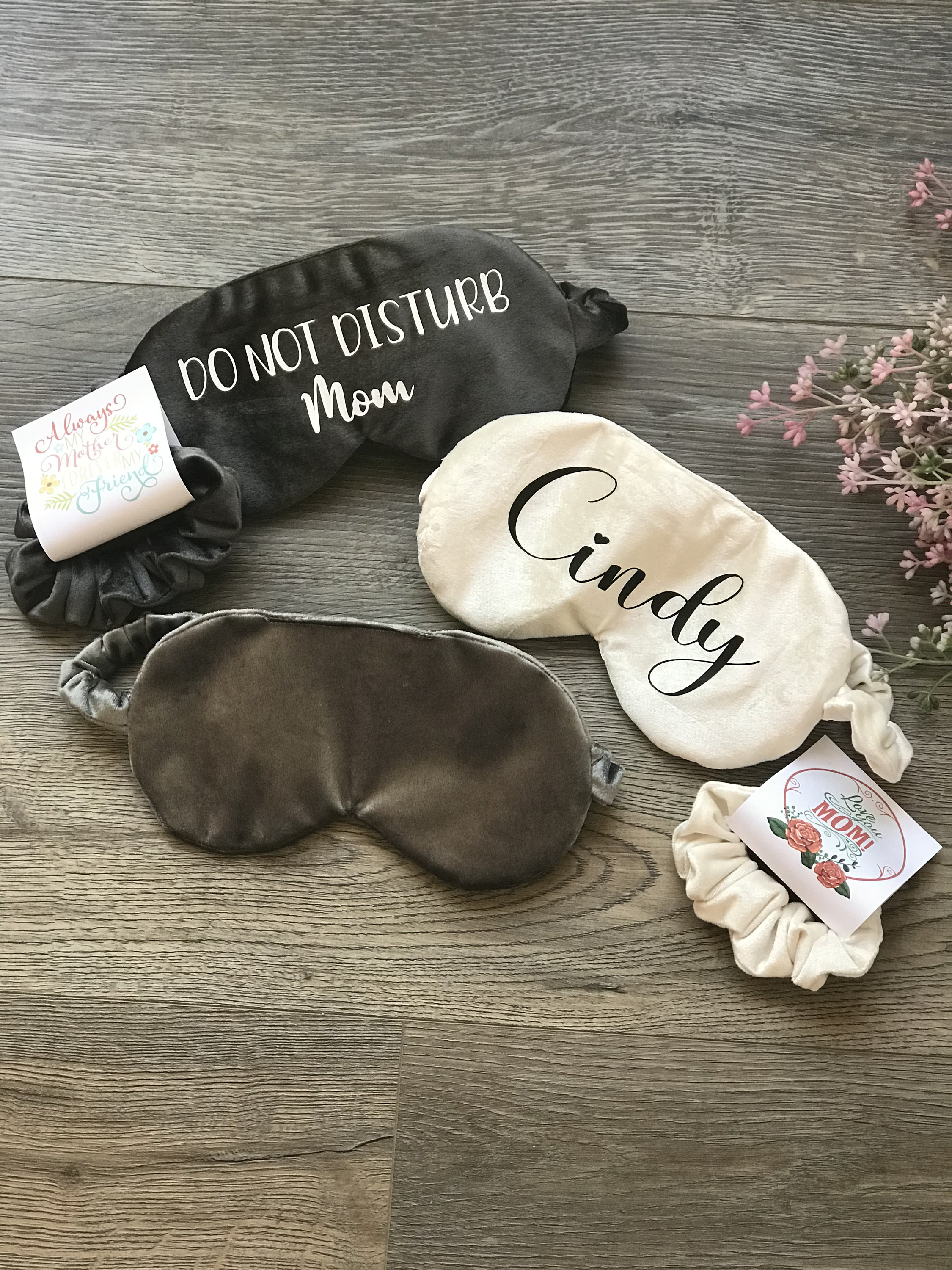 Eye Mask/ Personalized Eye Mask/ Sleep Mask/ Velvet Eye Mask/ Etsy