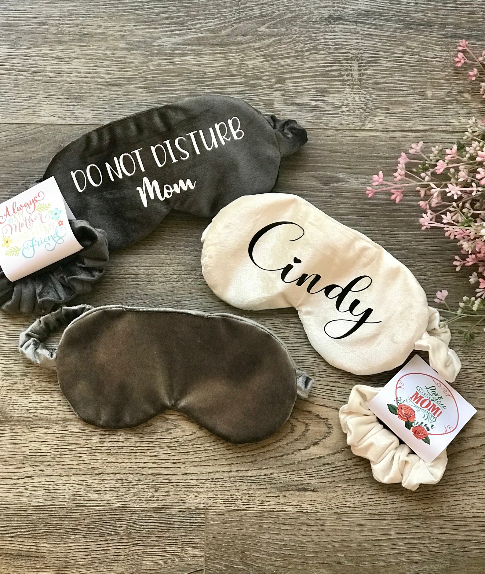 Eye Mask/ Personalized Eye Mask/ Sleep Mask/ Velvet Eye Mask/ Etsy